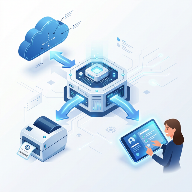 Illustrasjon av sikker dataflyt